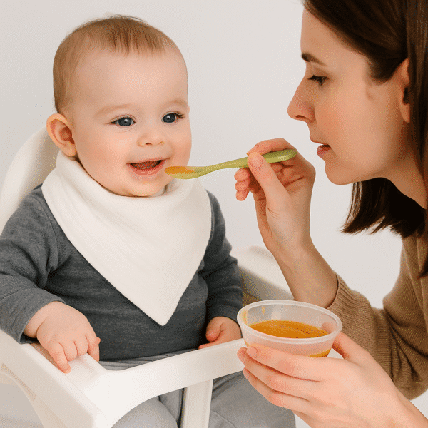 4 katlı müslin bebek mama önlüğü