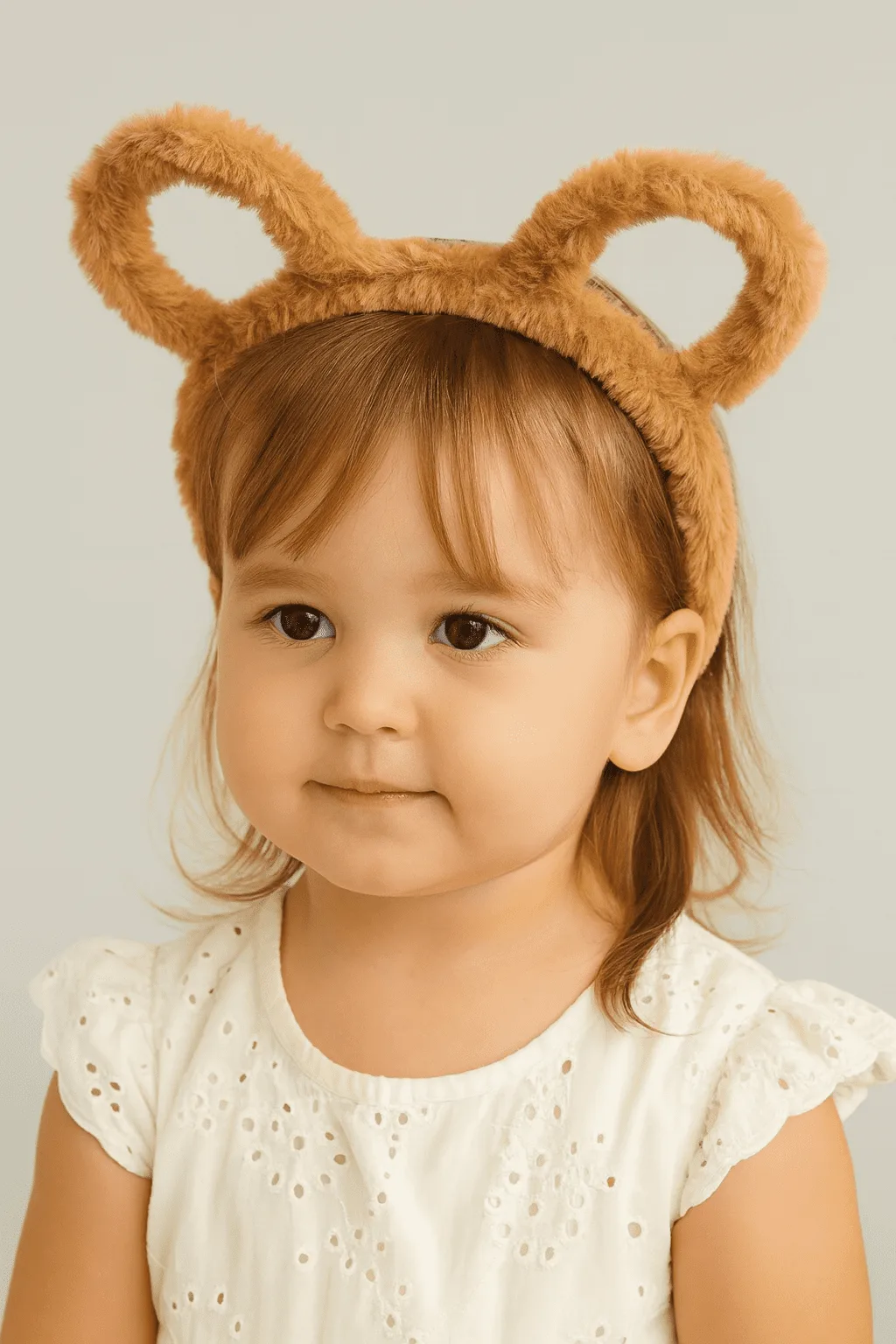 Peluş Ayı Kulaklı Taç