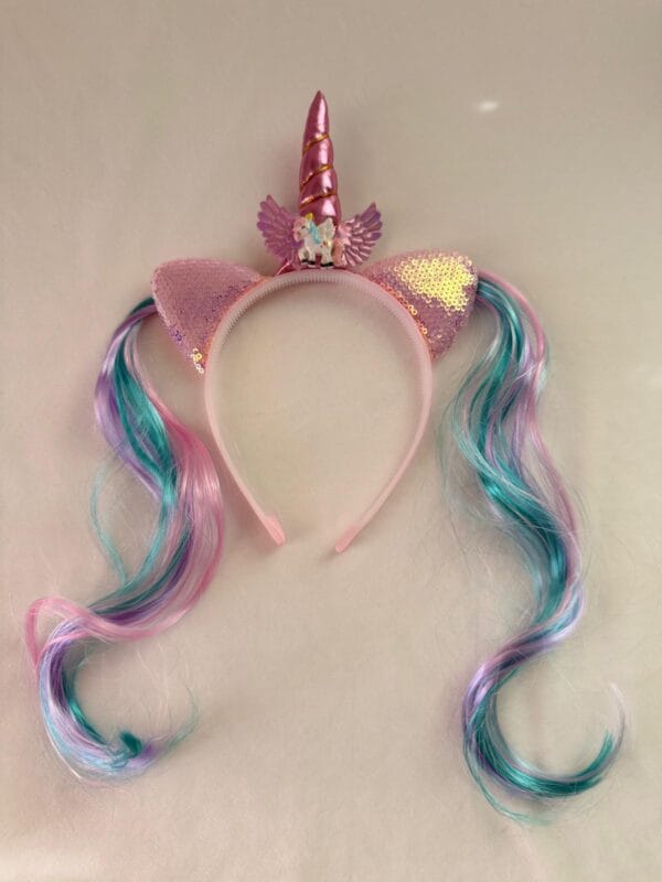 kız çocuk unicorn taç aksesuar