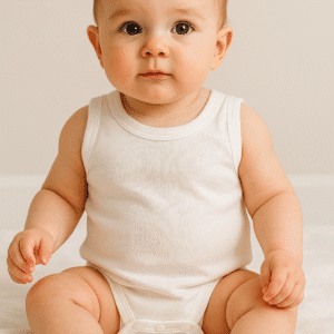 Beyaz Askısız Bebek Body