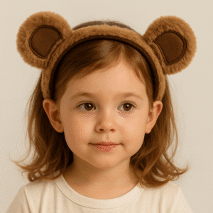 Peluş ayıcık kulaklı taç