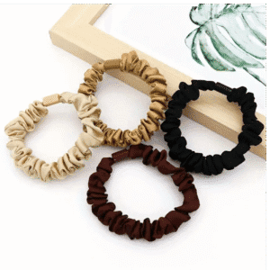saten scrunchie toka 4’lü set