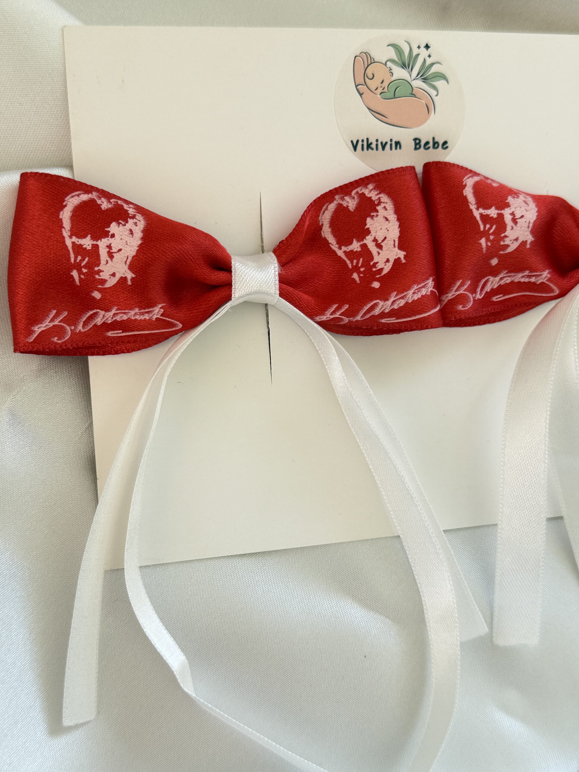vikivin bebe el yapımı atatürk tokası 2’li set