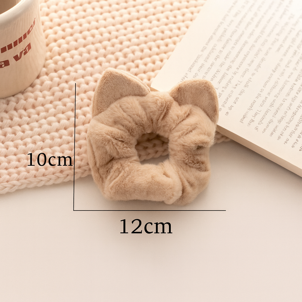 kulaklı peluş scrunchie ölçüleri