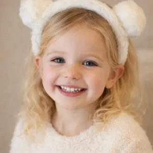 Peluş Ayıcık Kulaklı Çocuk Tacı