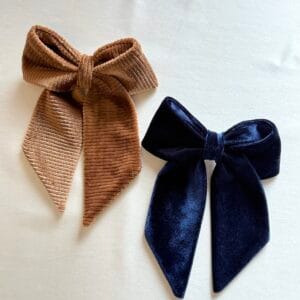 Velvet hair bow accessory set