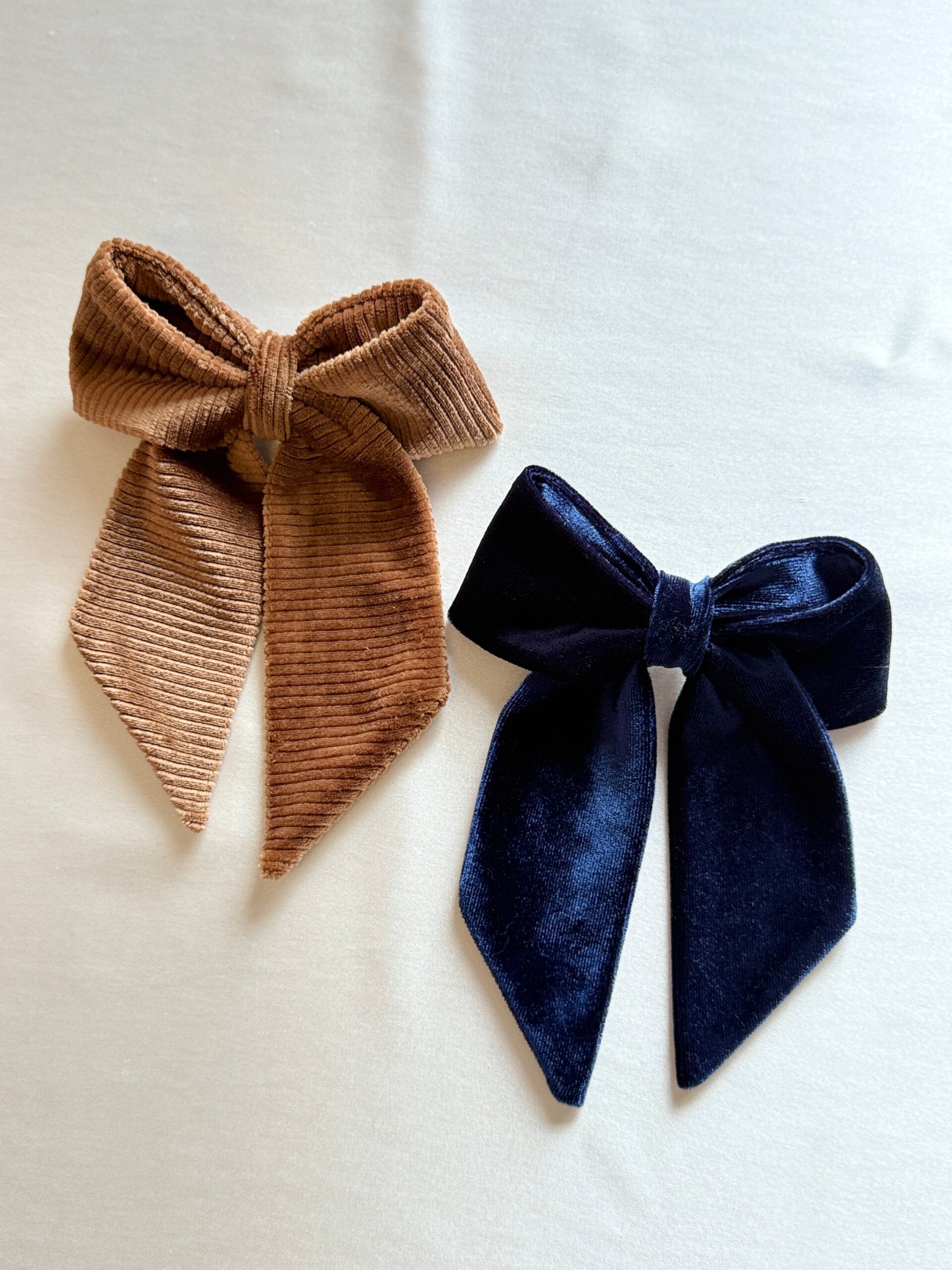 Velvet hair bow accessory set